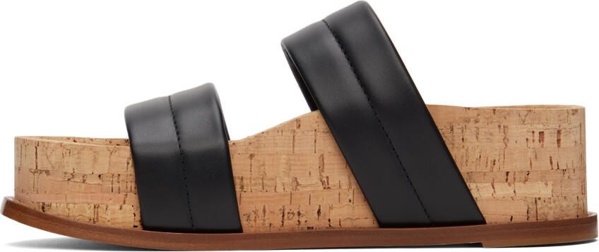 Gabriela Hearst Black Striker Flat Sandals - Picture 4