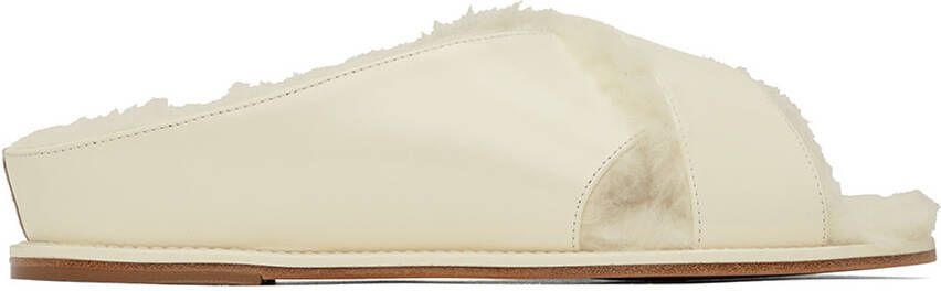 Gabriela Hearst Off-White Ellington Slides