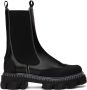 GANNI Black Cleated Chelsea Boots - Thumbnail 1
