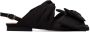 GANNI Black Soft Bow Sandals - Thumbnail 1