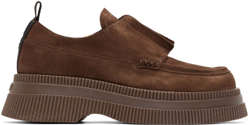 GANNI Brown Creepers Loafers