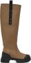 GANNI Brown Recycled Rubber Country Tall Boots - Thumbnail 1