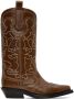 GANNI Brown Western Boots - Thumbnail 1