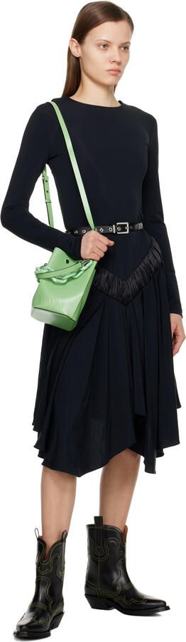 GANNI Black & Yellow Western Boots - Picture 4