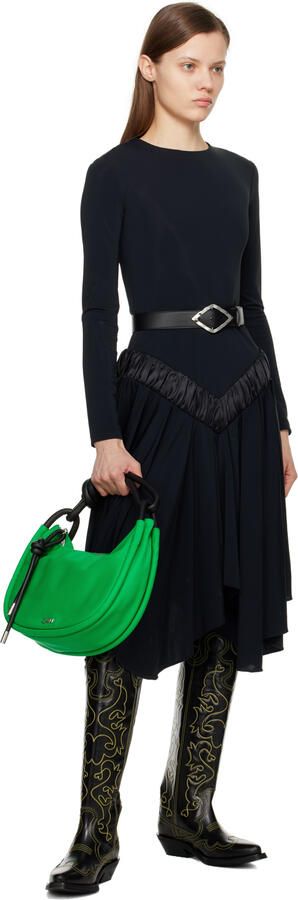 GANNI Black & Yellow Western Tall Boots - Picture 4