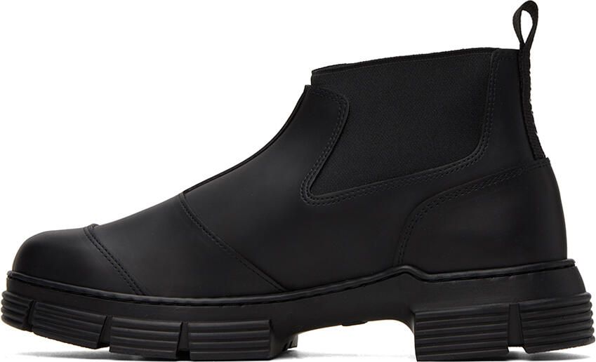 GANNI Black City Chelsea Boots - Picture 6