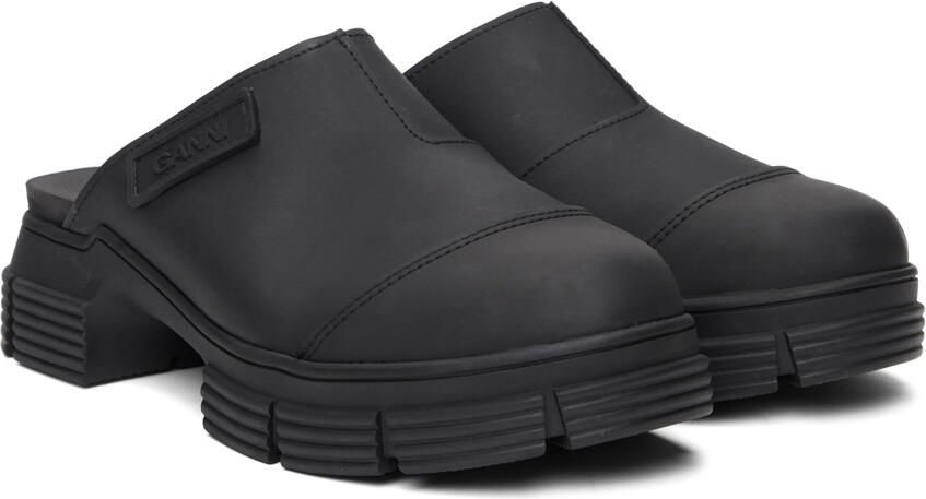 GANNI Black City Slippers - Picture 2
