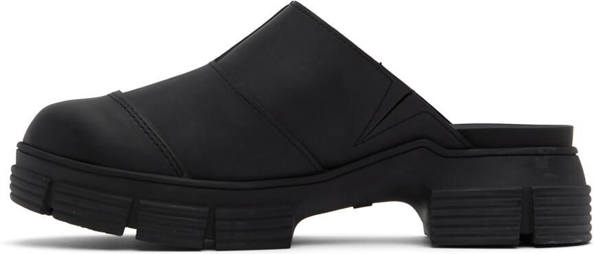 GANNI Black City Slippers - Picture 3