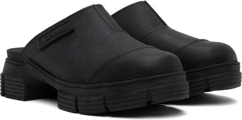 GANNI Black City Slippers - Picture 2