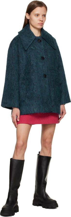 GANNI Black Cleated Tubular Boots - Picture 5