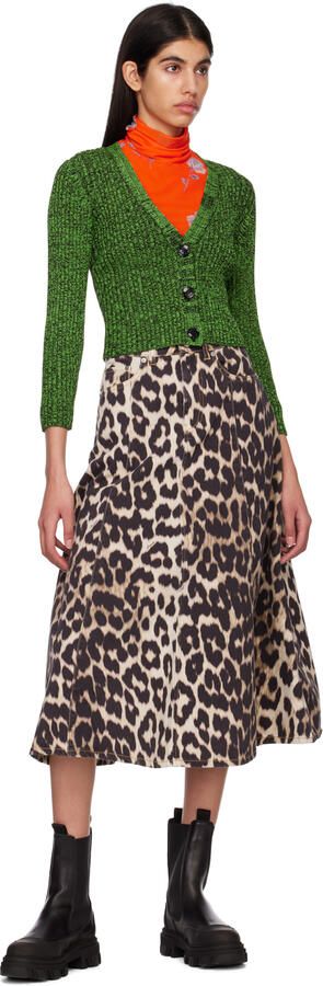 GANNI Black Cleated Mid Chelsea Boots - Picture 5