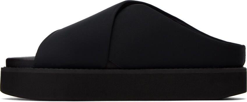 GANNI Black Crossover Sandals - Picture 3