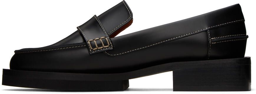GANNI Black Embellished Loafers - Picture 3