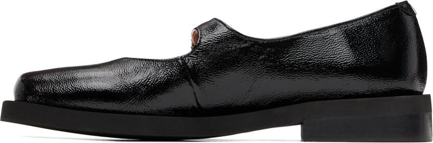GANNI Black Mary Jane Ballerina Flats - Picture 3