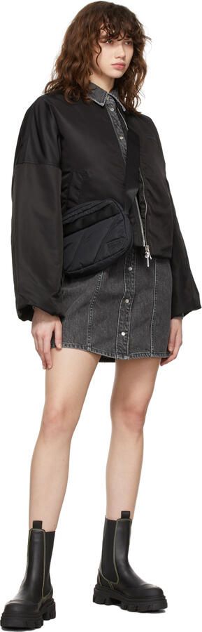 GANNI Black Cleated Mid Chelsea Boots - Picture 4