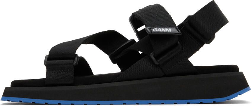 GANNI Black Perfor ce Sandals - Picture 6