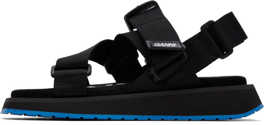 GANNI Black Perfor ce Sandals - Picture 5