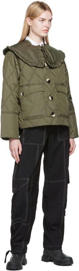 GANNI Black Rubber Ankle Boots - Picture 4