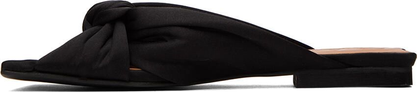 GANNI Black Soft Knot Mules - Picture 4