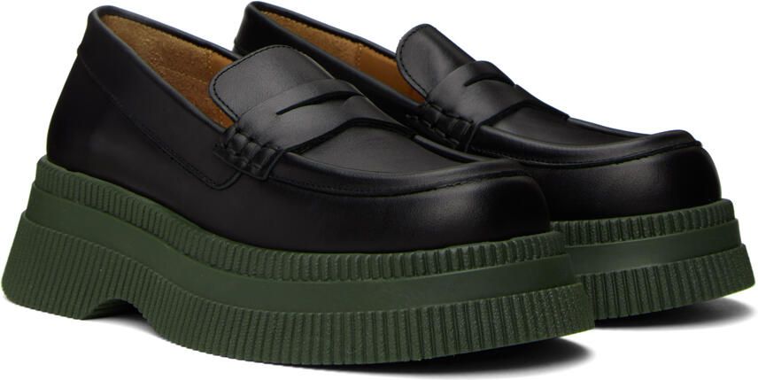 GANNI Black Wallaby Creepers Loafers - Picture 2