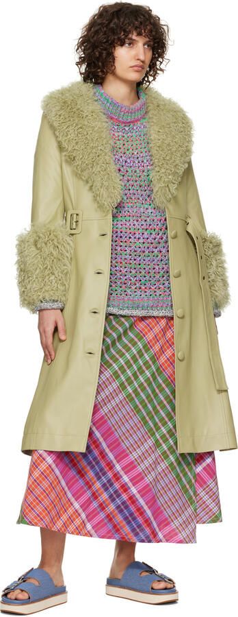 GANNI Blue Wide Chunky Sandals - Picture 4