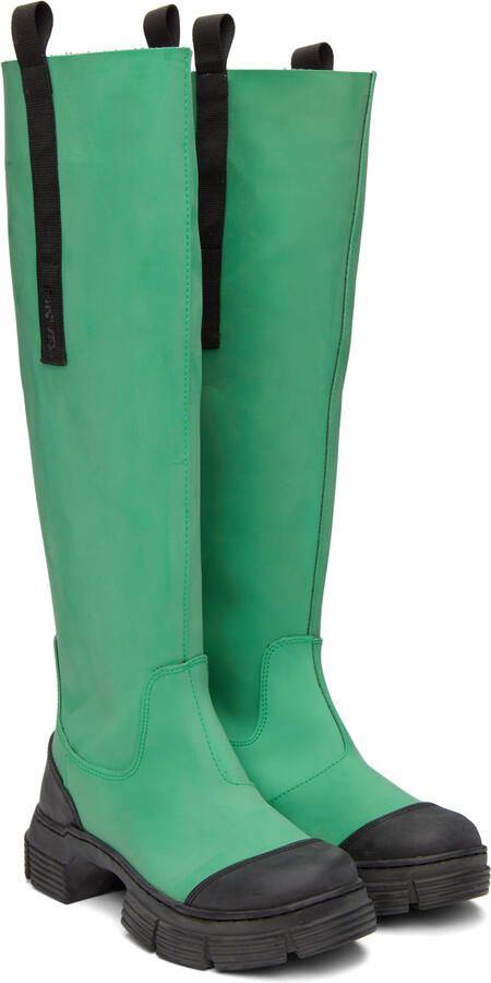 GANNI Green Country Boots - Picture 4