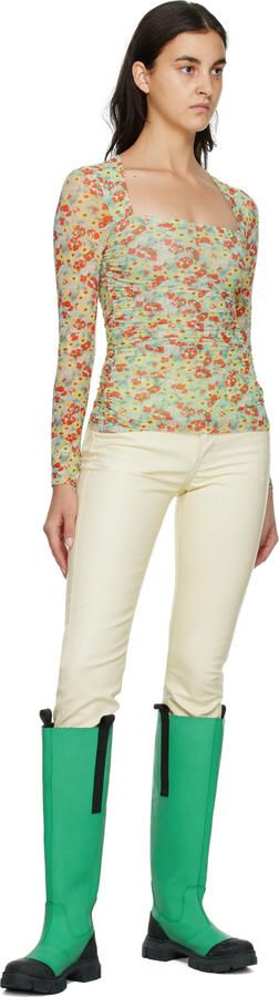 GANNI Green Country Boots - Picture 7