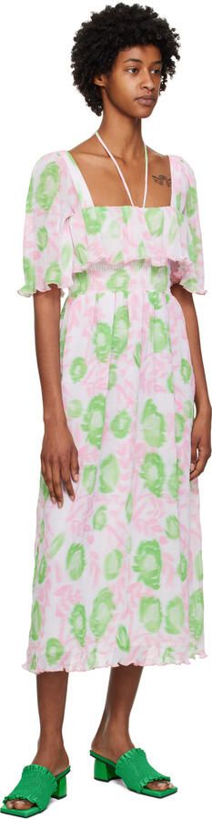 GANNI Green Smock Mules - Picture 4