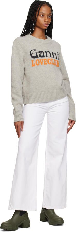 GANNI Khaki City Boots - Picture 4