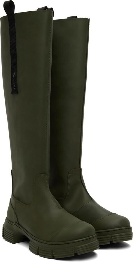 GANNI Green Country Boots - Picture 3
