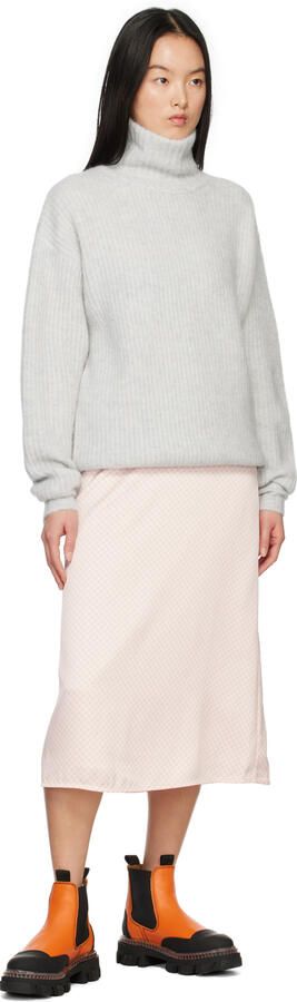 GANNI Orange Cleated Low Chelsea Boots - Picture 4