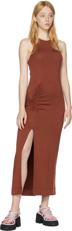 GANNI Pink & Black Leather Heeled Sandals - Picture 4