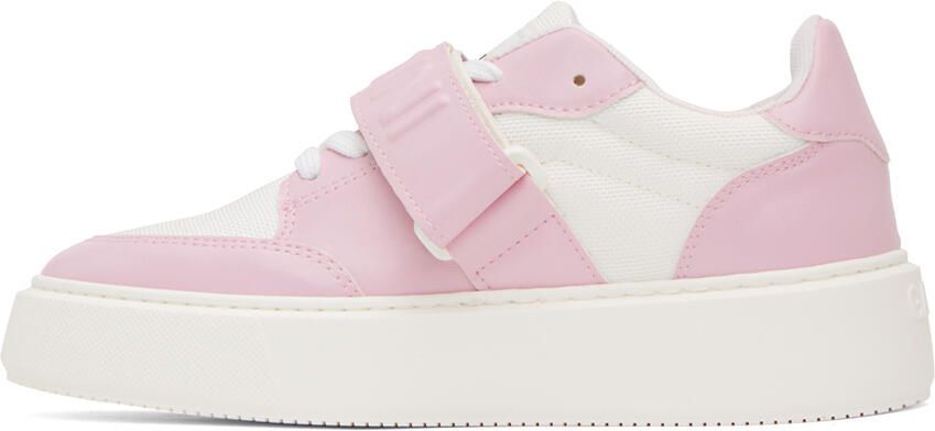 GANNI Pink & White Sporty Sneakers - Picture 3