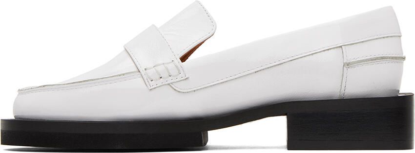 GANNI White Jewel Loafers - Picture 4