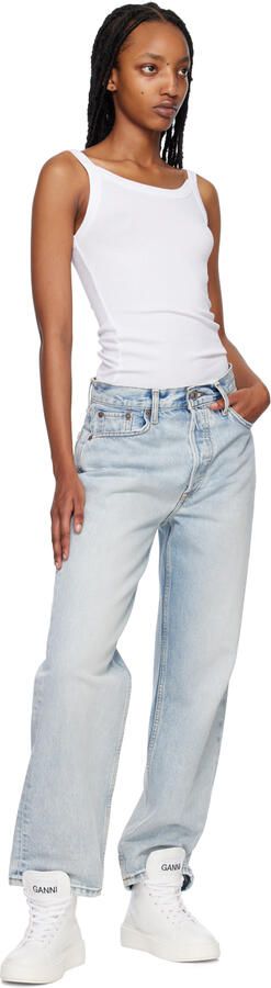 GANNI White Sporty Sneakers - Picture 4