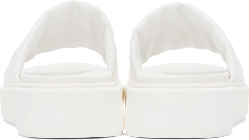 GANNI White Vegea Slides