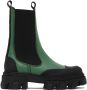 GANNI Green Chelsea Ankle Boots - Thumbnail 1
