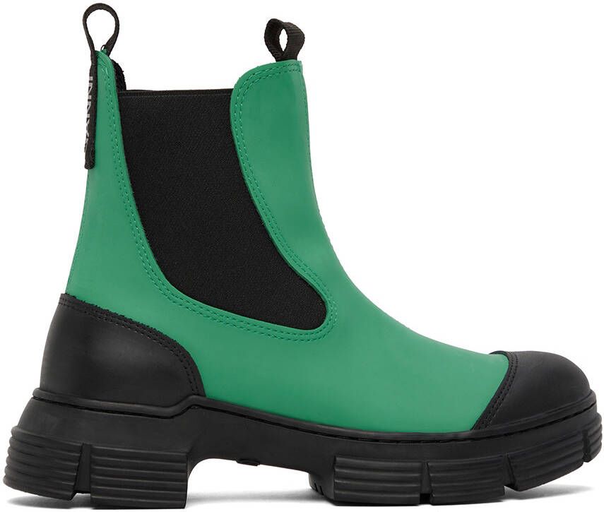 GANNI Green City Ankle Boots