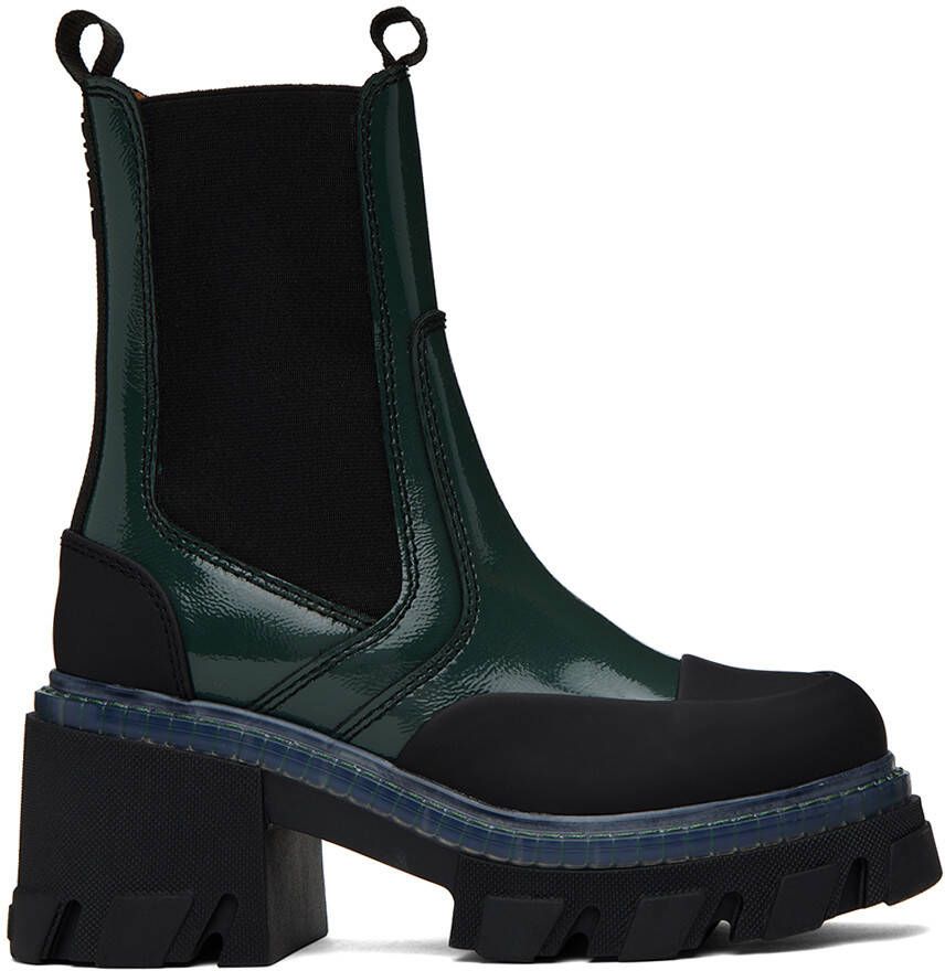 GANNI Green Cleated Boots