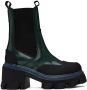 GANNI Green Cleated Boots - Thumbnail 1