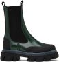 GANNI Green Cleated Chelsea Boots - Thumbnail 1