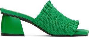 GANNI Green Smock Mules
