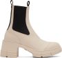 GANNI Off-White City Heeled Boots - Thumbnail 1