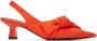 GANNI Orange Soft Bow Heels - Thumbnail 1