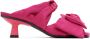 GANNI Pink Soft Bow Mules - Thumbnail 1