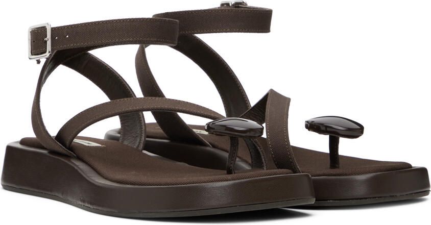 GIABORGHINI Brown GIA RHW Rosie 18 Sandals - Picture 2