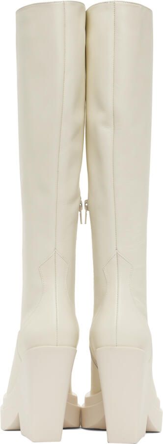 GIABORGHINI Off-White Gia 14 Boots - Picture 3