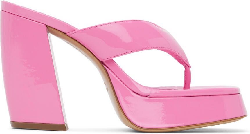 GIABORGHINI Pink Gia 17 Heeled Sandals