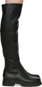 Gianvito Rossi Black Leather Quinn Tall Boots