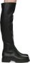 Gianvito Rossi Black Leather Quinn Tall Boots - Thumbnail 1